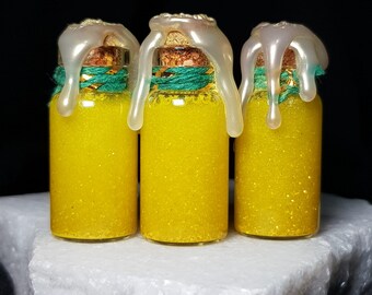 YELLOW , Color Magic Potions , Geel,mini snowglobe potions, heketa -