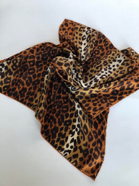 Echo Cheetah print silk scarf