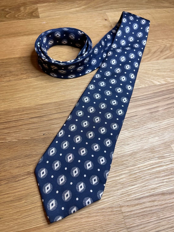 Christian Dior, Silk, Necktie, Navy