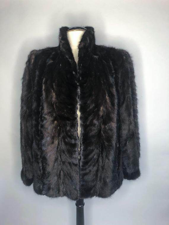 Unique Mahogany Mink Paw Coat