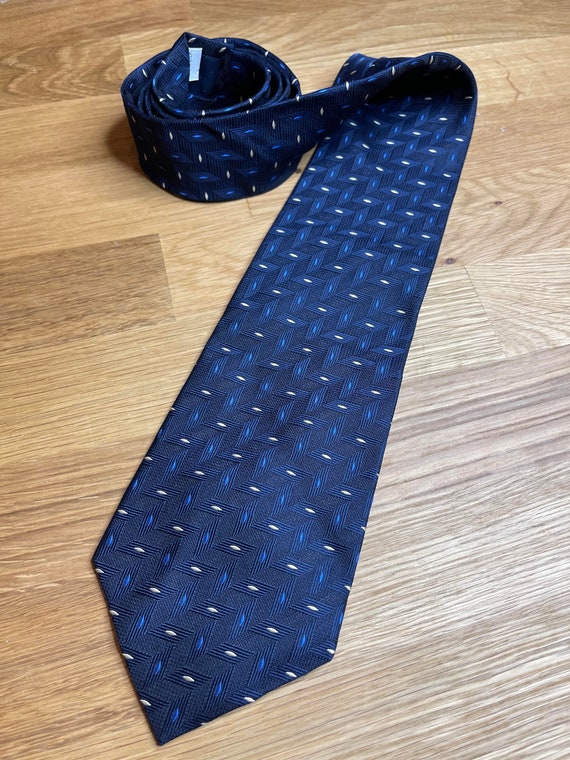 Pierre Cardin, Silk, Necktie, Navy