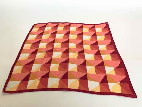 Geometric Optical illusion silk scarf. - image 5