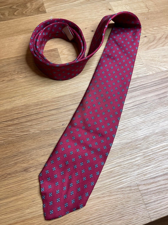 Christian Dior, Silk, Necktie, Red