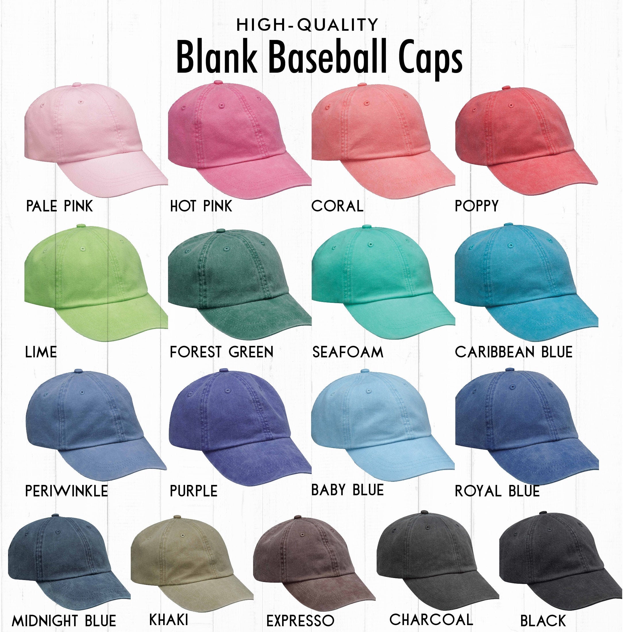 Plain Baseball Cap HIGH QUALITY Blank 