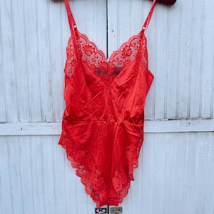 red lace teddy dress Women's Red Bodysuits & Teddies