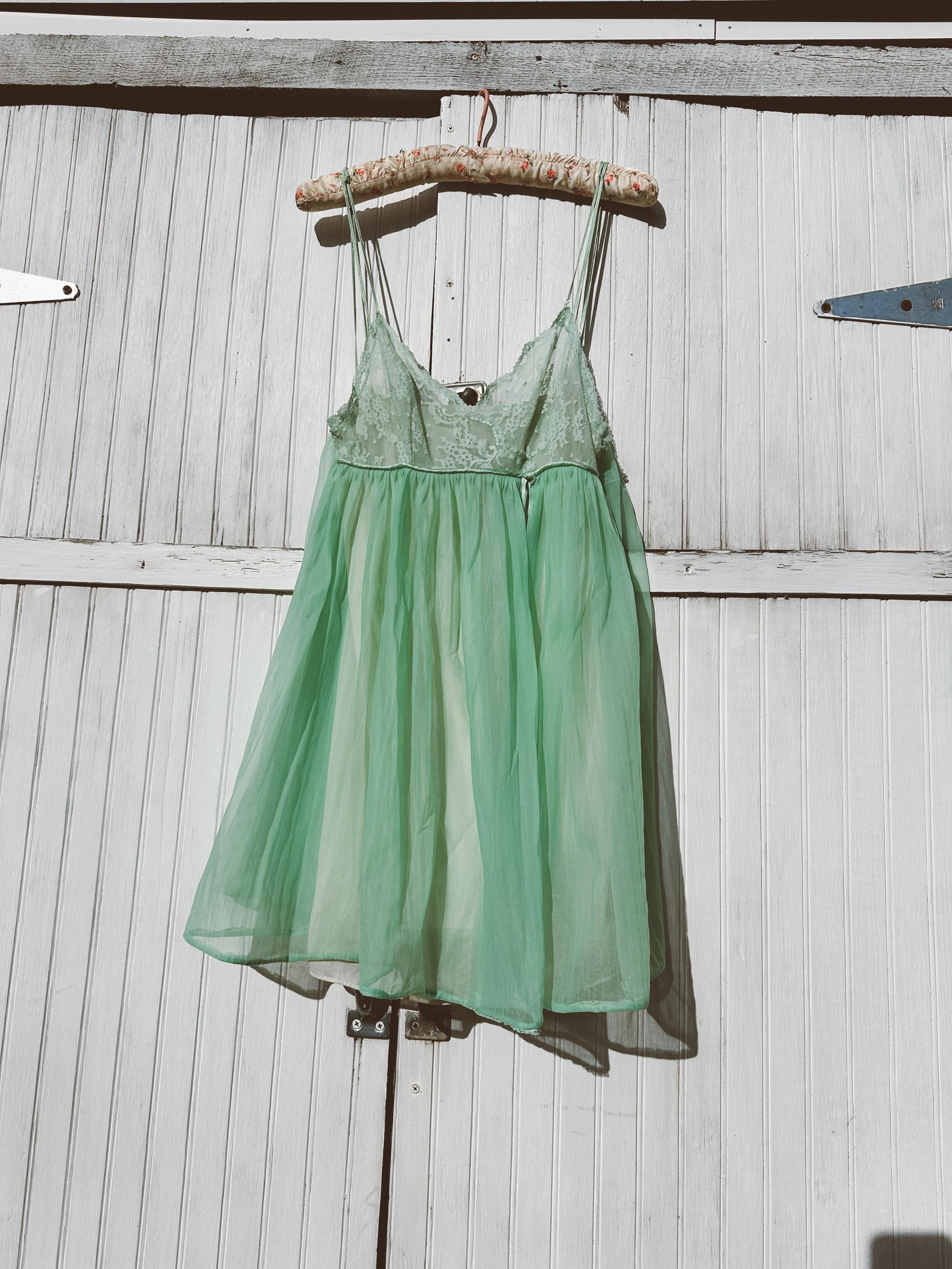 slim fit dress slacks Rubi Green Babydoll Mini Dress - US 16 main image 0