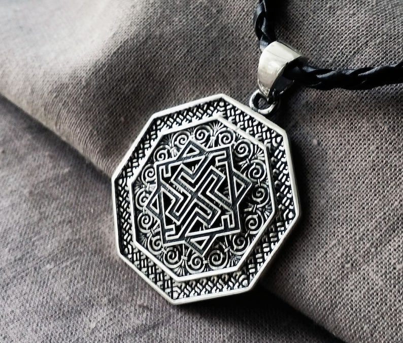 Silver pendant Valkyrie Runic Pagan silver pendant gift Triskele Norse Viking pendant Viking jewelry Ancient Valkyrie rune Viking runes