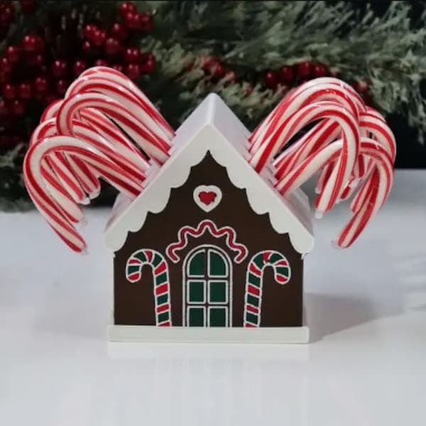 Gingerbread Candy Cane Holder Pattern Etsy