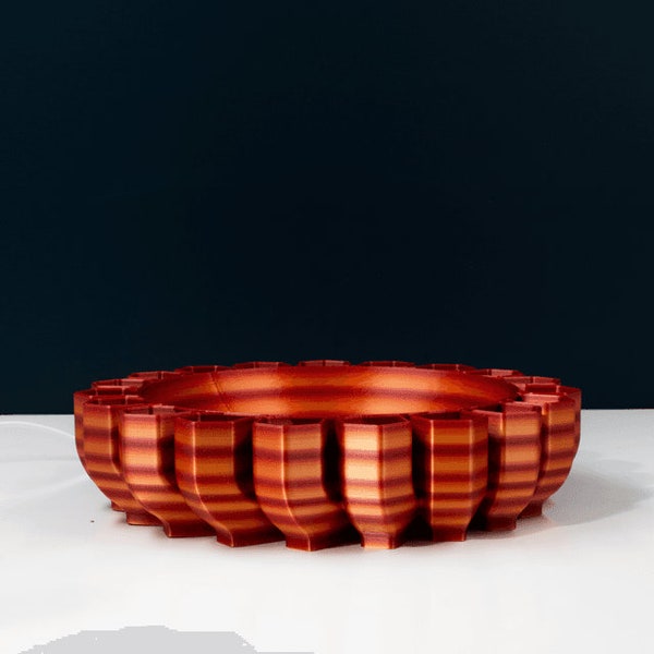 Geometric Sunlight (Aura Bowls) - Uses Bambu Led Light Disc - 3D Model For Print Resale