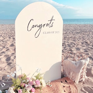 Vinyl/Decal Sign (ONLY) for Wood Backdrop - Congrats Class of 2025- Congratulations Class of 2025 -Decal Backdrop Sign - Graduation Backdrop