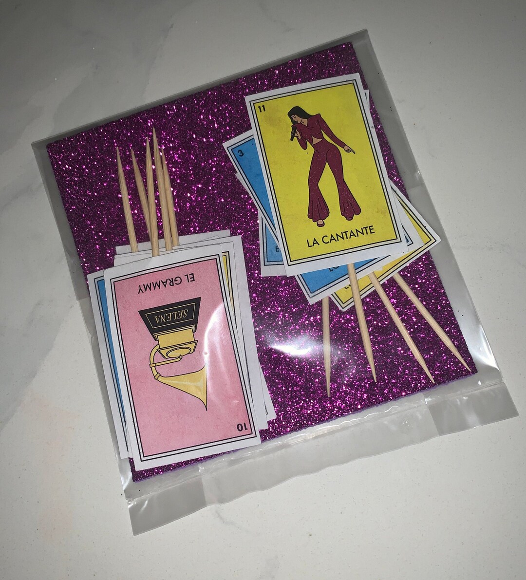 Selena Loteria Cupcake Toppers Etsy