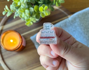 Bookstack Acrylic Pin