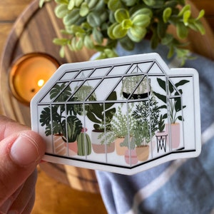 Green house Sticker | greenhouse plants sticker | plant sticker | gifts for friend | gifts for plant mom | gifts for plant lover