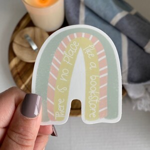 Rainbow sticker | Bookish Sticker Gifts for Book Lover|Gifts for Librarians|Book Sticker|Gifts for Book Lovers|Hydroflask Stickers