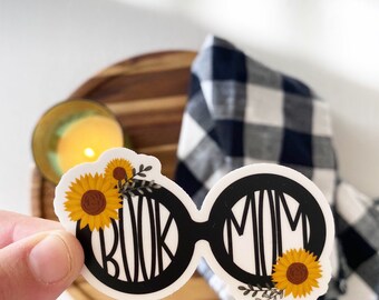 Book Mom Sticker | Waterproof Bookish Laptop Decal