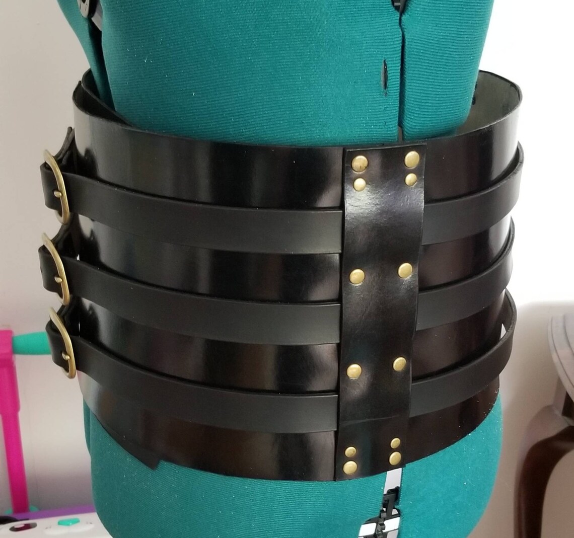 Leather armor kidney belt wide belt mens medieval renaissance Etsy