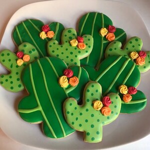 Custom Sugar Cookies- Cactus