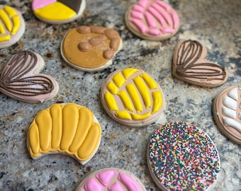 Custom Cookies- Conchas/ Mexican Sweet Bread/ Pan Dulce
