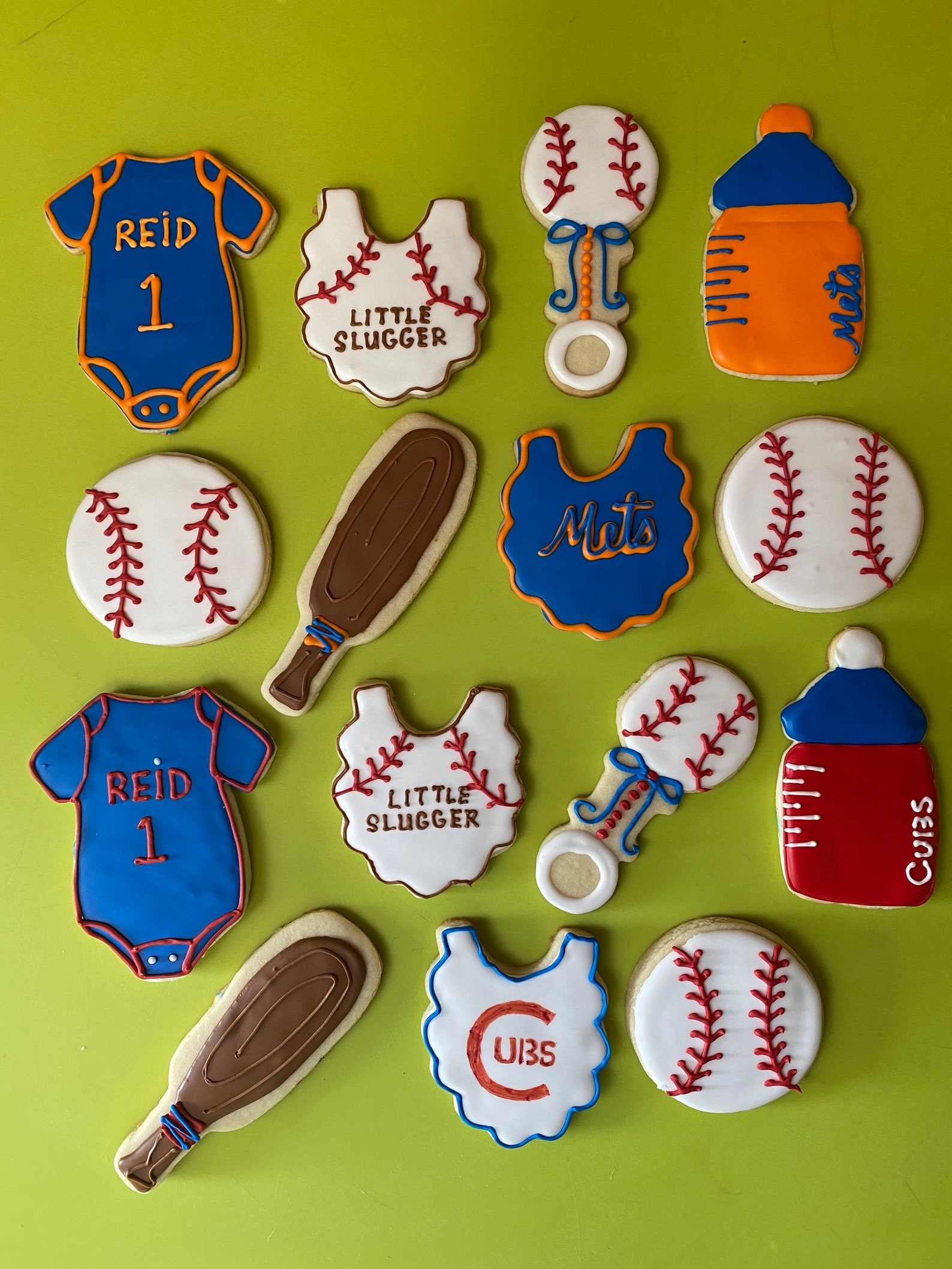 Custom Cookies Baseball Themed Baby Shower Etsy