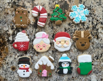 Benutzerdefinierte Zuckerkekse: Mini-Weihnachts-/Feiertagskekse