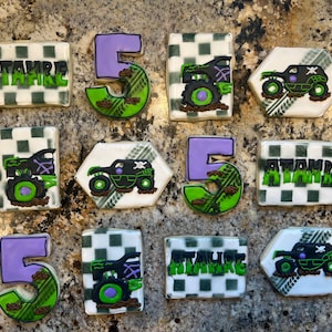 Custom Cookies- Monster Truck Themed