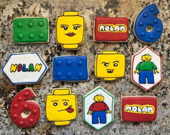 Benutzerdefinierte Cookies: Lego-Thema