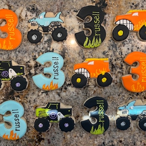 Custom Cookies- Monster Truck/Car Cookies