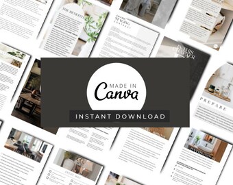 Checklist voor huisstaging en bundel met kamergids (37 pagina's) (digitale download)