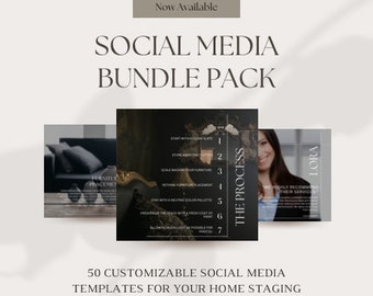 Startpagina Staging-sjablonen voor sociale media: aanpasbare zakelijke content (digitale download)