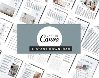 Staging-gids en checklist voor thuis: canva-sjabloon (digitale download)