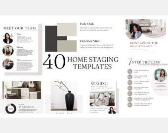 Home Staging Canva-sjablonen: checklist en tips (digitaal bestand)