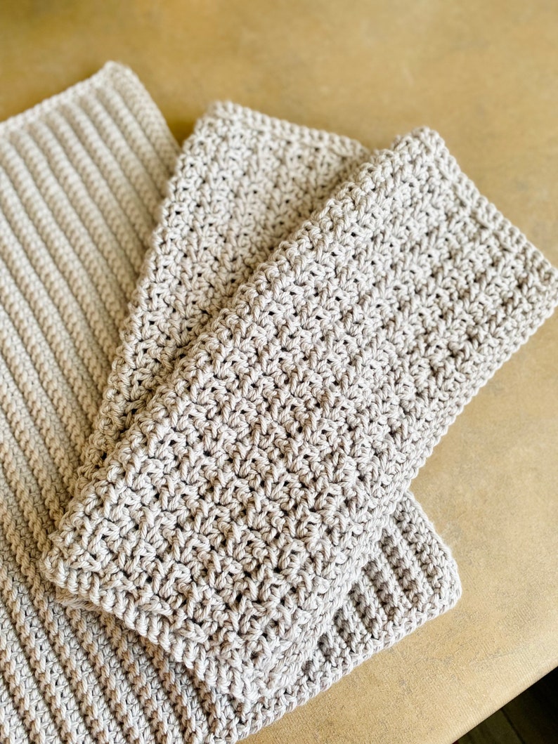 Dish Cloth, Dish Cloth Set, Crochet Dish Cloth image 3