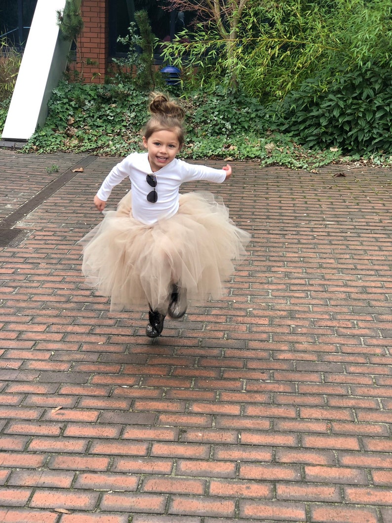 beige skirt Wedding Outfit Toddlers Nude Tulle Skirt Childrens christmas Outfit Girls Latte Tutu Flowergirl Skirt Birthday Skirt