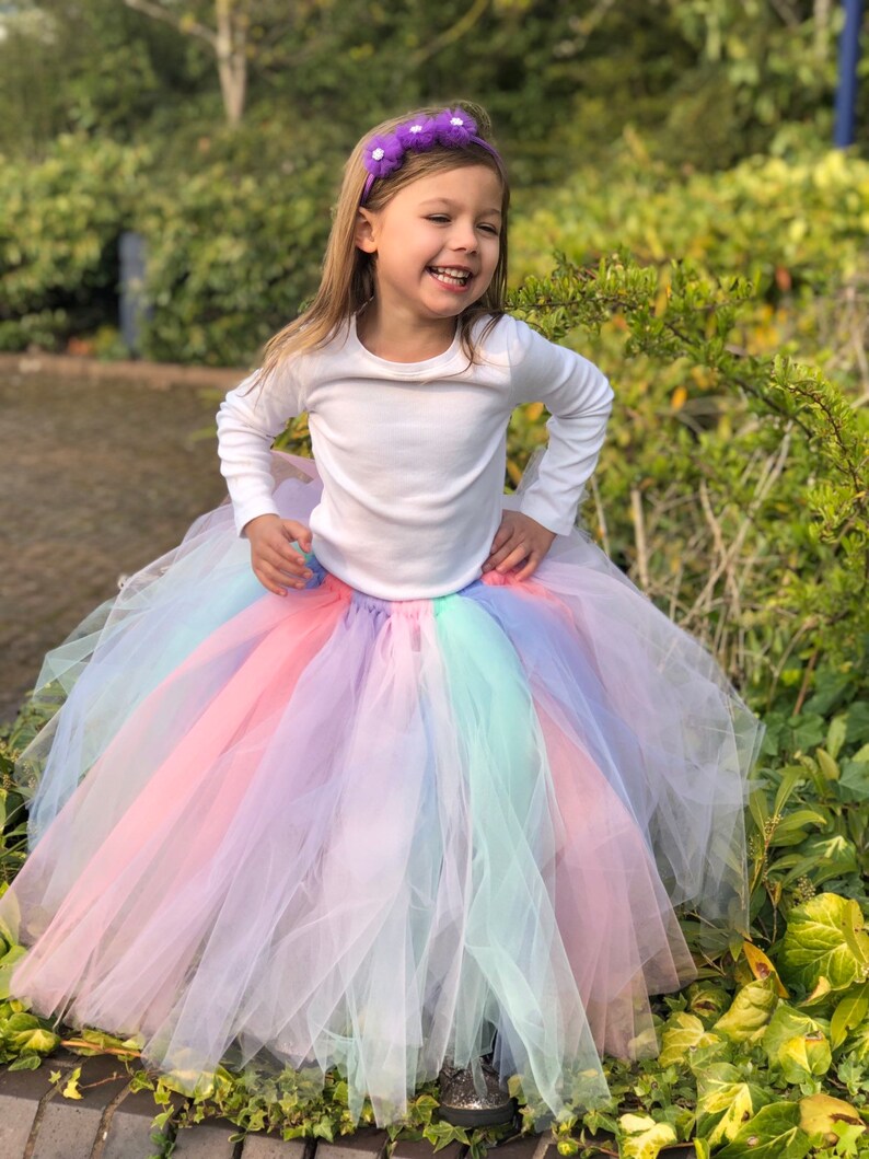 Unicorn Tulle Tutu Skirt Party Outfit Pastel Unicorn Girls Skirt Childrens Unicorn Birthday Skirt Baby Tutu Cake Smash Skirt,christmas
