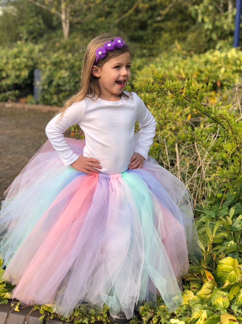 Unicorn Tulle Tutu Skirt Party Outfit Pastel Unicorn Girls Skirt Childrens Unicorn Birthday Skirt Baby Tutu Cake Smash Skirt,christmas