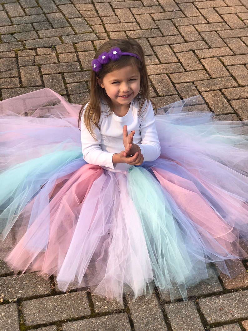 Unicorn Tulle Tutu Skirt Party Outfit Pastel Unicorn Girls Skirt Childrens Unicorn Birthday Skirt Baby Tutu Cake Smash Skirt,christmas
