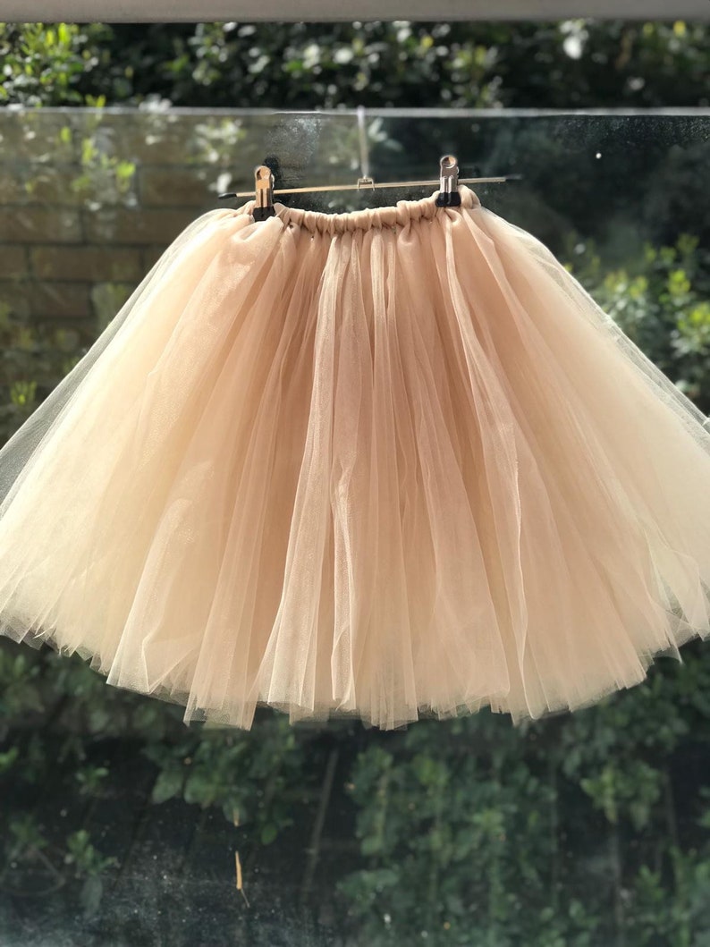 beige skirt Wedding Outfit Toddlers Nude Tulle Skirt Childrens christmas Outfit Girls Latte Tutu Flowergirl Skirt Birthday Skirt