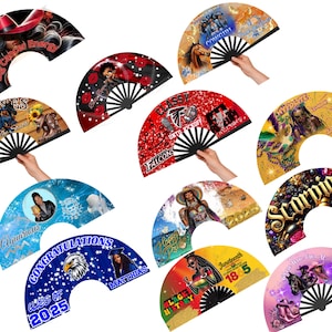 Custom Clack Fan: Personalized Line Dance, Trail Ride, & Party Snapping Fan
