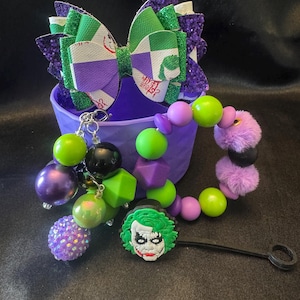 Joker Straw Topper Set: Boot, Bow, & Bead Charms - Fun Gift
