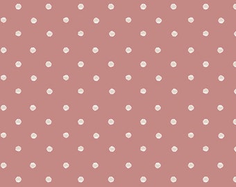 Allium Specks Rose in Knit, 1/2 yd Art Gallery Knit Fabric, K-33957, Earthen de Katarina Roccella, Cotton Spandex,AGF Jersey Knit, Pink/Cream