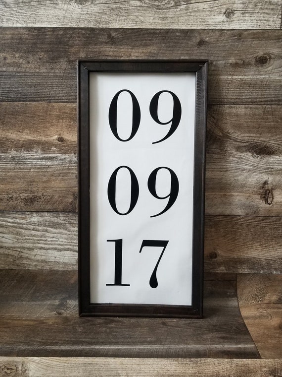 Rustic Wedding Day Canvas Personalized Wedding Gift Etsy