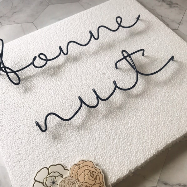 Bonne Nuit Sign | Goodnight Wire Sign | Wire Words | Bedroom Sign | Nursery Sign | Wire Words | Wire Wall Art | Wire Decor |  Wall Hanging