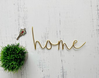 Home Wire Word Sign | Wire Words | Rustic Wire Word Sign | Wire Writing | Wire Wall Art | Wall Hanging | Home sign | Home Sweet Home Sign