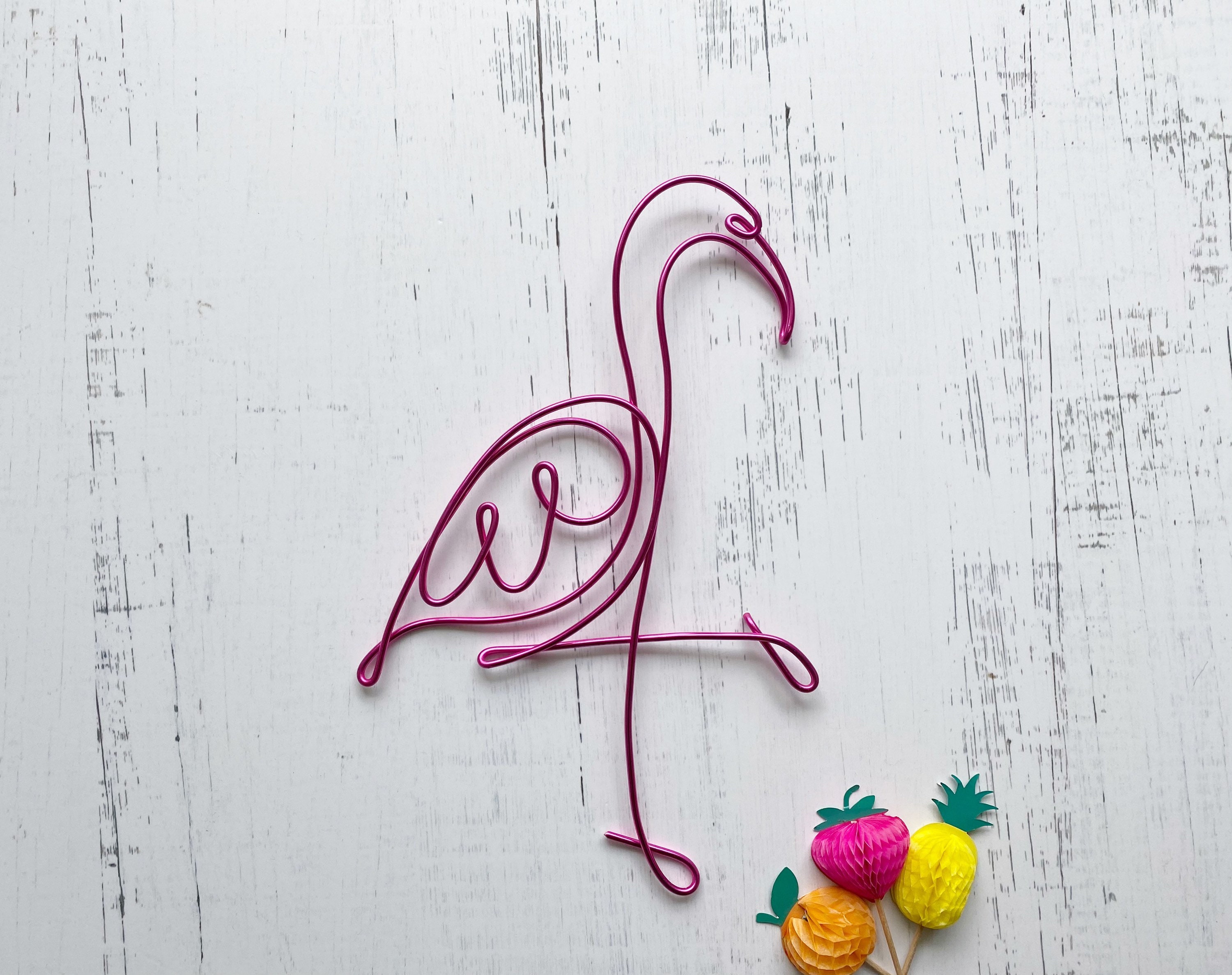 Flamingo Wall Art Wire Wall Art Flamingo Wall Decor Wall Etsy