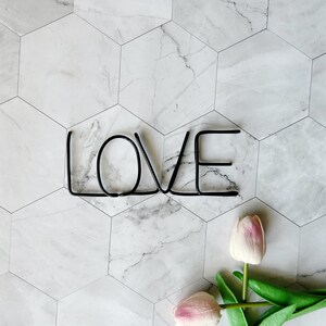 LOVE Wire Word Sign | Wire Words | Rustic Wire Word Sign | Wire Writing | Wire Wall Art | Wall Hanging | LOVE sign | Home Sweet Home Sign