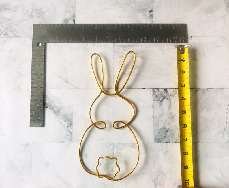 Wire Bunny Wall Hanging Wire Wall Art Home Decor Wall Etsy