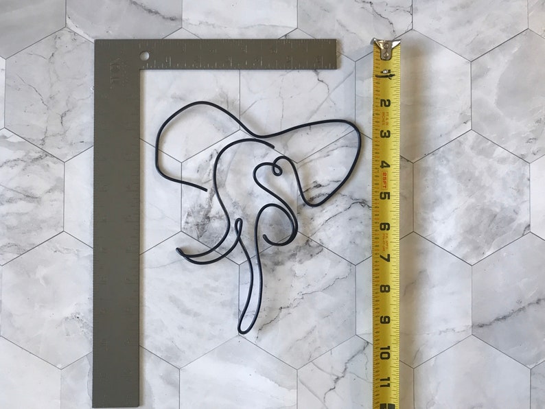 Wire Elephant Wall Hanging Wire Wall Art Home Decor Wall Etsy