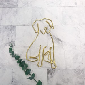 Dog Wall Art | Wire Wall Art| Home Decor | Wall Decor | Dog Decor | Wire Dog | Hospitality Sign | Wall Hanging | Dog Mom Gift | Dog Dad Gift