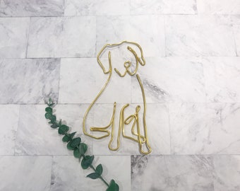 Dog Wall Art | Wire Wall Art| Home Decor | Wall Decor | Dog Decor | Wire Dog | Hospitality Sign | Wall Hanging | Dog Mom Gift | Dog Dad Gift