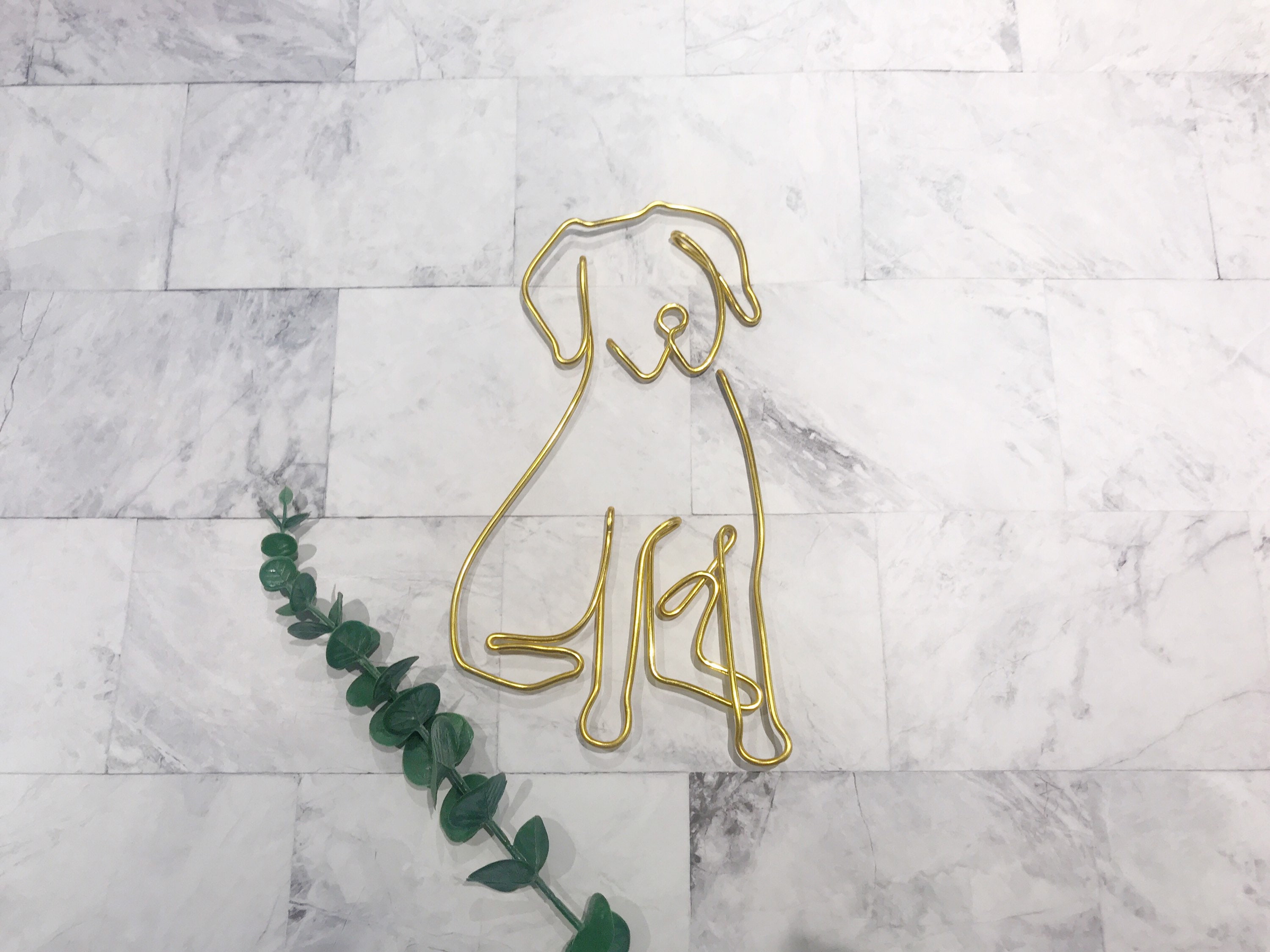 Dog Wall Art Wire Wall Art Home Decor Wall Decor Dog - Etsy